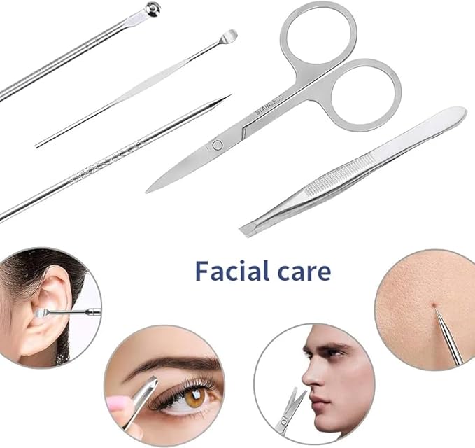 Pedicure Manicure Kit 19 in 1 Manicure Set for Men and Women Fingernails and Toenails with Luxurious Case